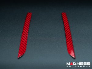 Alfa Romeo Giulia Center Console Frame Trim - Carbon Fiber - Red Candy - Pre '20 Models